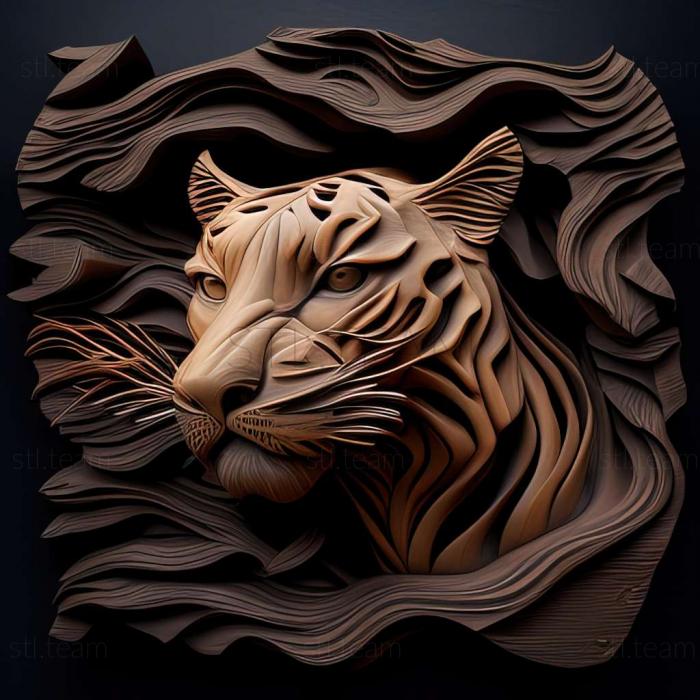 3D модель Струмігеніс тигровий (STL)